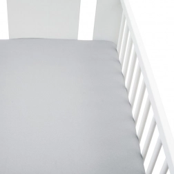 Jersey prostěradlo do postýlky New Baby 120 × 60 cm šedé