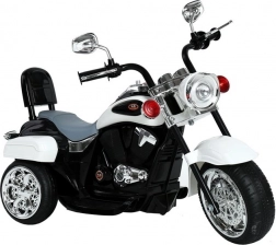 Dětský akumulátorový motocykl bílý