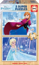 Dřevěné puzzle FROZEN 2 × 25 dílků EDUCA