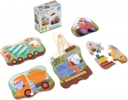 véééliké puzzle stavební stroje
