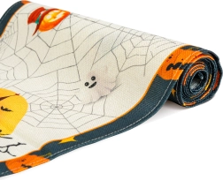 Halloweenový běhoun na stůl s motivy 184 × 33 cm