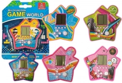 Kapesní elektronická hra tetris – růžová hvězda