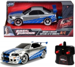 RC auto Nissan Skyline GT‑R R34 Rychle a zběsile 1:24