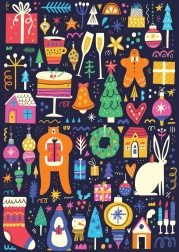 Puzzle zimní prázdniny 1000 dílků Yazz