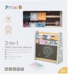 Dřevěné počítadlo 3 v 1 s tabulí a čísly