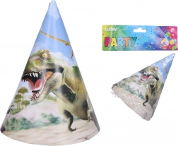 Párty kloboučky DINO 15 cm, 6 kusů