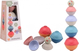 Stohovací kouličky z bioplastu HAPPY WORLD