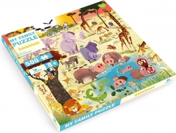 Rodinné puzzle Savana 500 dílků