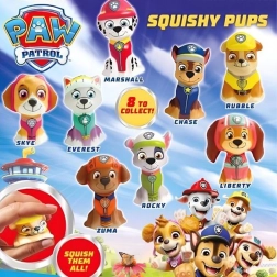 Labková patrola squishy v kapsli - 1 kus