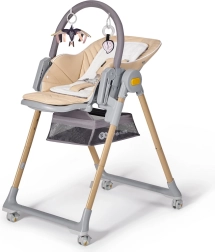 Jídelní židlička a lehátko 2v1 KINDERKRAFT Lastree Wood Premium
