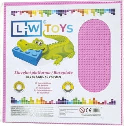 Stavební podložka 50 × 50 bodů růžová