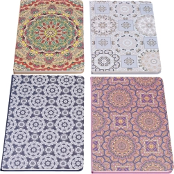 Linkovaný notes 14,5 × 21 cm, 80 listů – Ornamenty