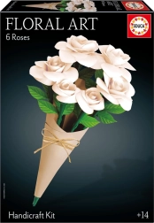 Educa 3D puzzle Floral Art – bílé růže