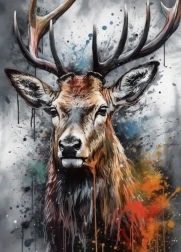 Diamantové malování jelen 30 × 40 cm