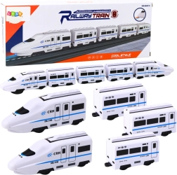 Interaktivní vlak 62 cm s vagóny, zvuky a světly