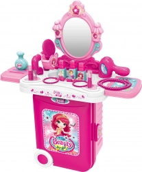 Dětský kosmetický kufřík se stolkem 38 cm se světly a zvuky