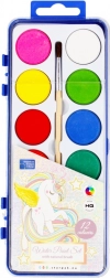 vodové barvy jednorožec se štětcem