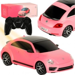 Rastar RC auto VOLKSWAGEN Beetle UV 1:24 růžové