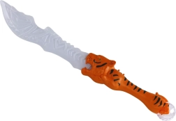 světelný meč s rukojetí ve tvaru tygra – oranžový