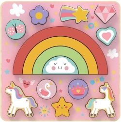 Balanční puzzle Jednorožec 2 v 1