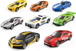 Sada 4 ks Závodních Autíček na Zpětné Natažení 7 cm