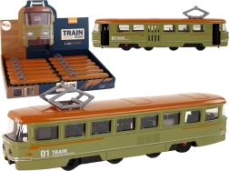 Frikční zelený kovový vlak