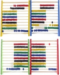 Dřevěné počítadlo pro děti