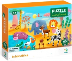dodo puzzle zvířata: vedro v africe, 60 dílků