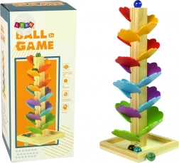 Dřevěný strom dráha pro kuličky