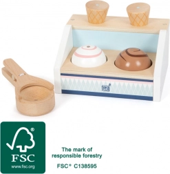 dřevěný zmrzlinový pult small foot fresh