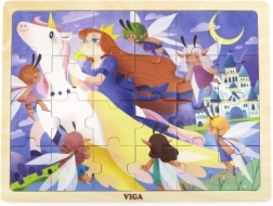 Dřevěné puzzle pohádka 24 dílků