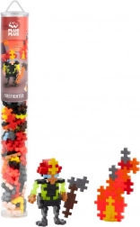 Plus-Plus hasič – stavebnice v tubusu (100 dílků)