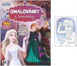 Omalovánky s třpytivými kamínky Frozen A4