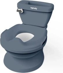 Ingenuity dětská toaleta se zvukem My Size šedá