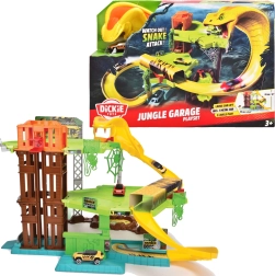 Dickie Toys útok hada 3úrovňová džungle – závodní dráha se zvedací plošinou a autíčkem