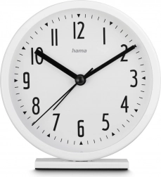 Budík Hama Skye, bílý, 11,3 cm
