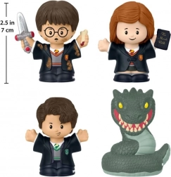 sada figurek little people harry potter: tajemná komnata (4‑pack)
