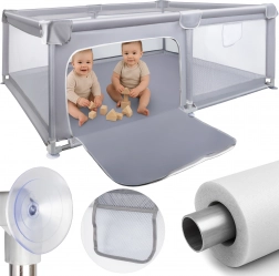 Ohrádka KIVO 120 × 180 cm šedá