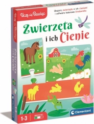 Puzzle zvířata a jejich stíny CLEMENTONI Učím se hrou
