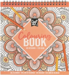 Kniha omalovánek s kroužkovou vazbou 21x20 cm