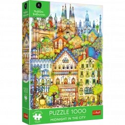 Puzzle premium 1000 dílků – půlnoc v Barceloně