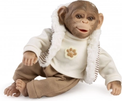 Realistická opička miminko s měkkým tělem 32 cm