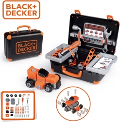 Smoby Black & Decker Kufřík s nářadím a autem na stavbu