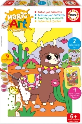 Educa malování podle čísel koala a lama