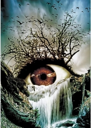 Diamantové malování – oko 30 × 40 cm