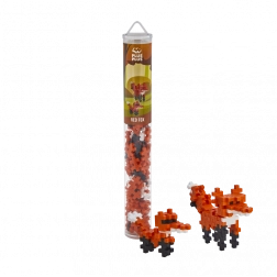 Plus-Plus liška – kreativní stavebnice 100 ks v tubě