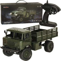 Dálkově ovládaný vojenský nákladní vůz Off-Road 4WD 1:16 RTR