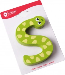 Dřevěné písmeno S CLASSIC WORLD