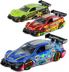 Závodní auto kovové 11 cm