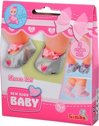 Sada botiček pro panenky NEW BORN BABY (3 páry)